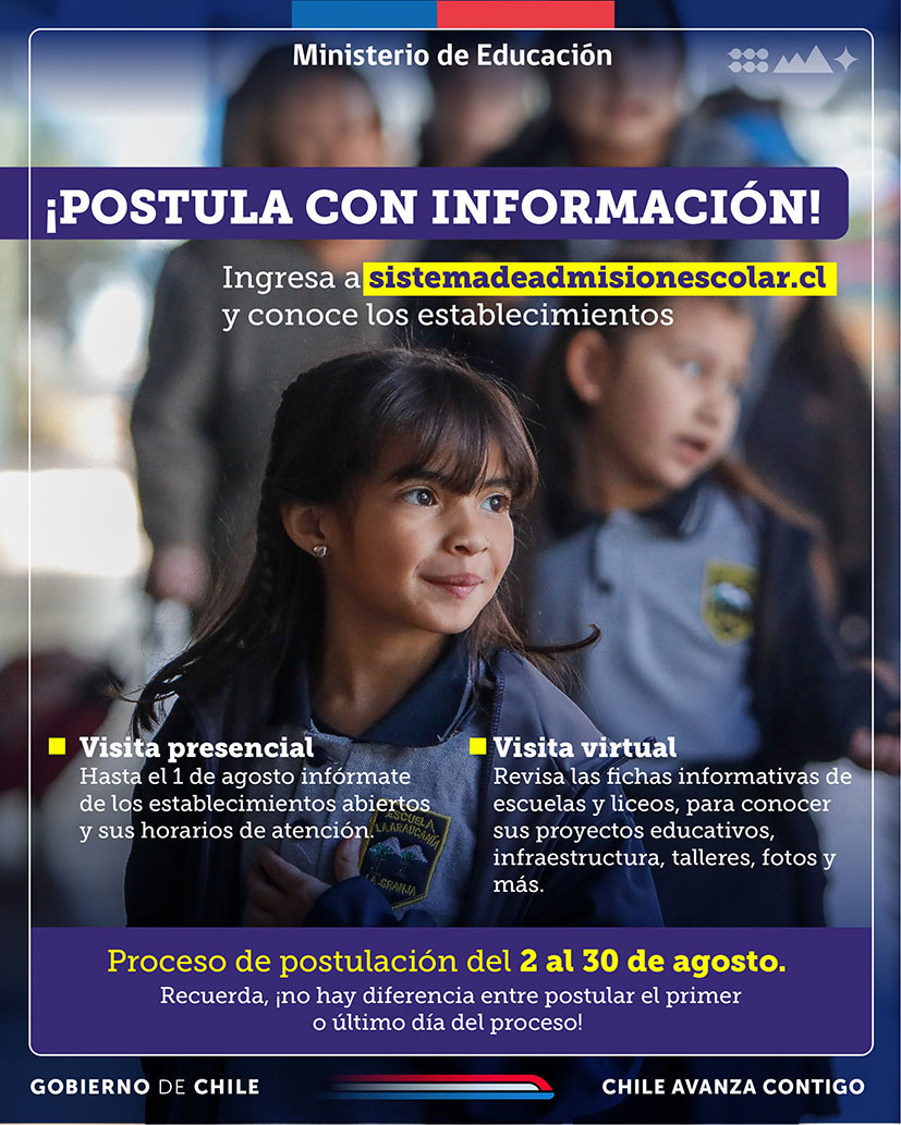 Sistema Admisión Escolar 2025 Colegio El Prado